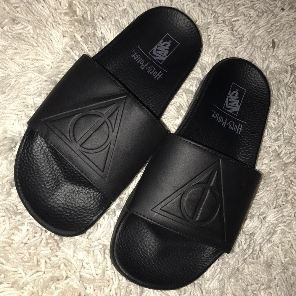 Vans X Harry Potter Deathly Hallows Slides